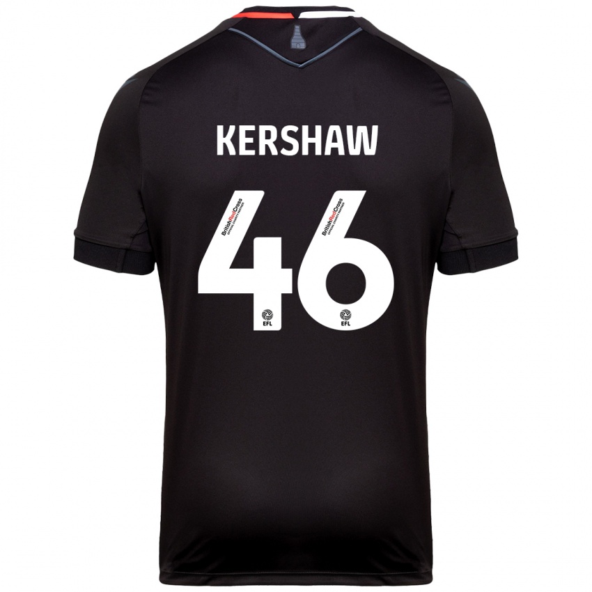 Niño Camiseta Ben Kershaw #46 Negro 2ª Equipación 2024/25 La Camisa Argentina