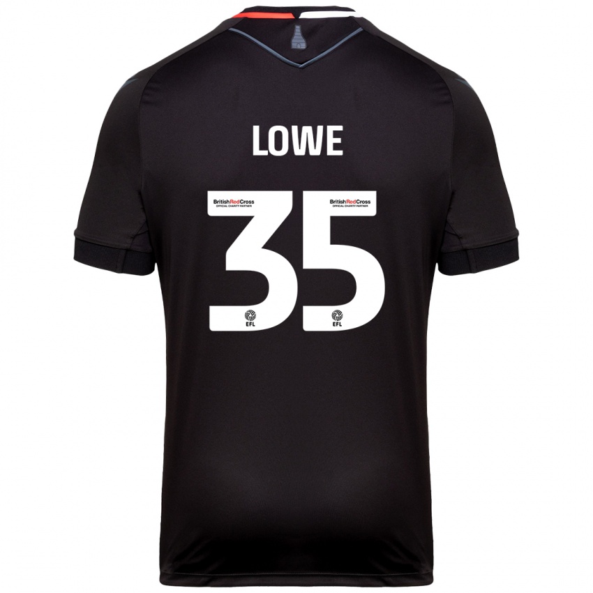 Niño Camiseta Nathan Lowe #35 Negro 2ª Equipación 2024/25 La Camisa Argentina