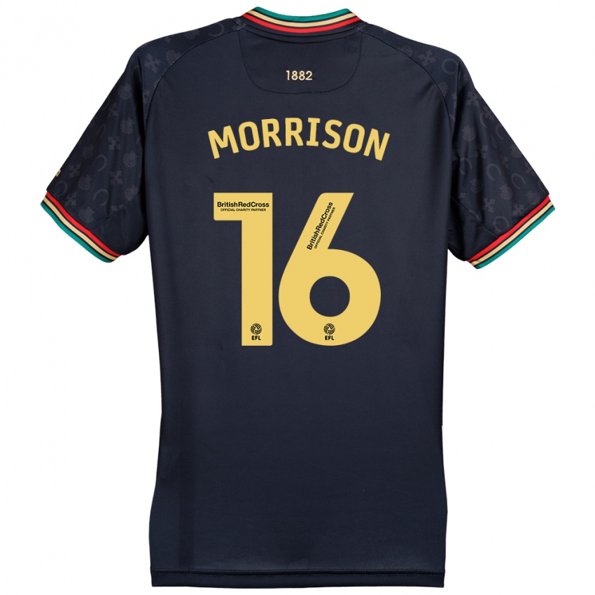 Niño Camiseta Liam Morrison #16 Azul Marino Oscuro 2ª Equipación 2024/25 La Camisa Argentina