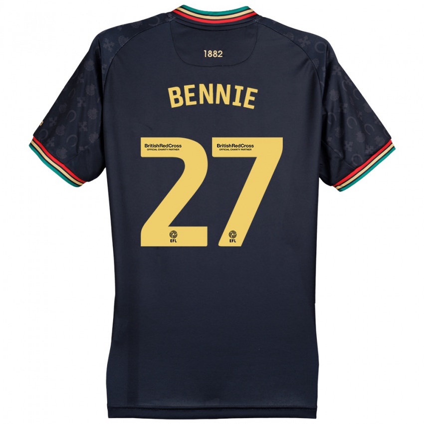 Niño Camiseta Daniel Bennie #27 Azul Marino Oscuro 2ª Equipación 2024/25 La Camisa Argentina