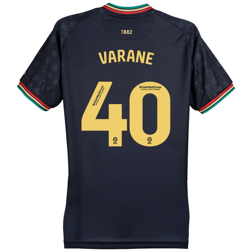 Niño Camiseta Jonathan Varane #40 Azul Marino Oscuro 2ª Equipación 2024/25 La Camisa Argentina