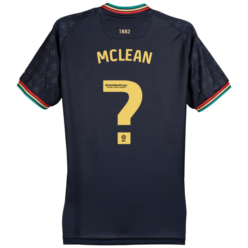 Niño Camiseta Mason Mclean #0 Azul Marino Oscuro 2ª Equipación 2024/25 La Camisa Argentina