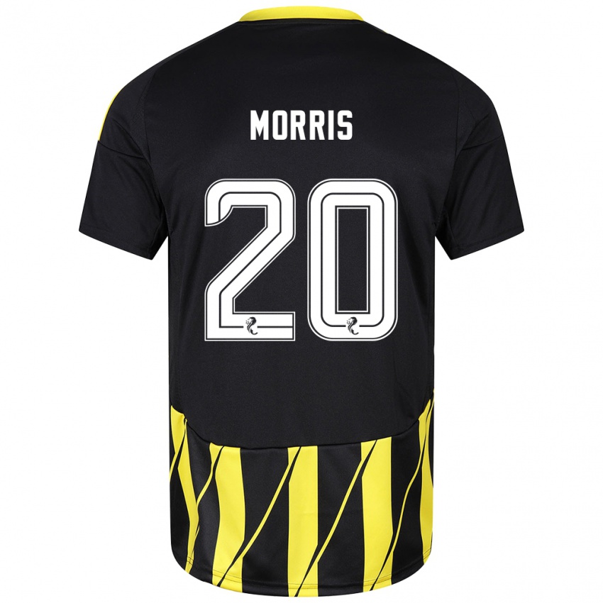 Niño Camiseta Shayden Morris #20 Negro Amarillo 2ª Equipación 2024/25 La Camisa Argentina