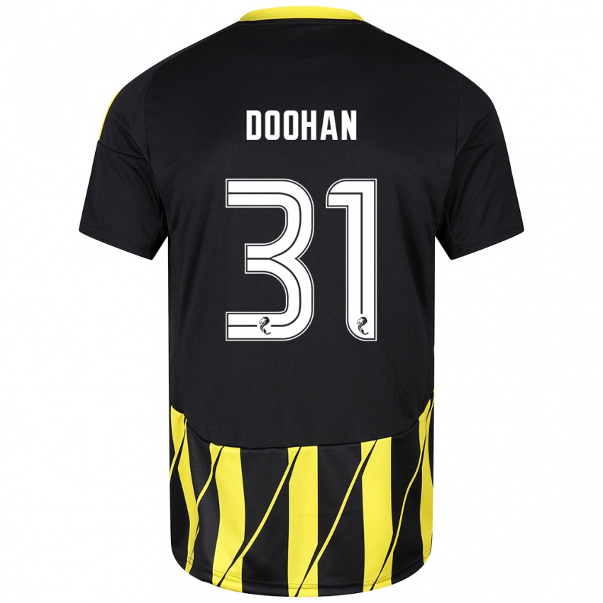 Niño Camiseta Ross Doohan #31 Negro Amarillo 2ª Equipación 2024/25 La Camisa Argentina