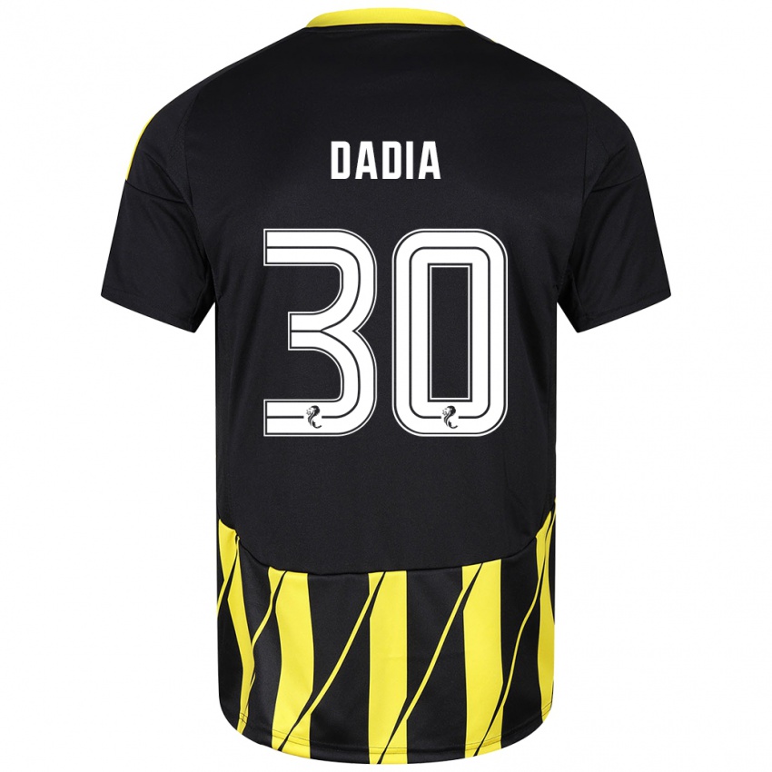 Niño Camiseta Or Dadia #30 Negro Amarillo 2ª Equipación 2024/25 La Camisa Argentina