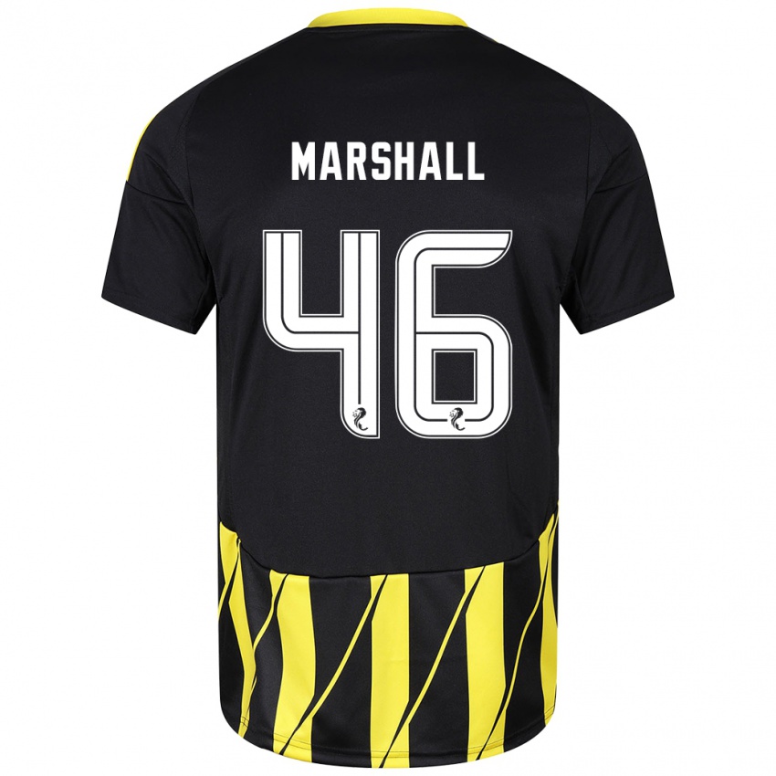 Niño Camiseta Findlay Marshall #46 Negro Amarillo 2ª Equipación 2024/25 La Camisa Argentina