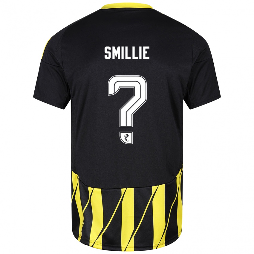 Niño Camiseta Reuben Smillie #0 Negro Amarillo 2ª Equipación 2024/25 La Camisa Argentina