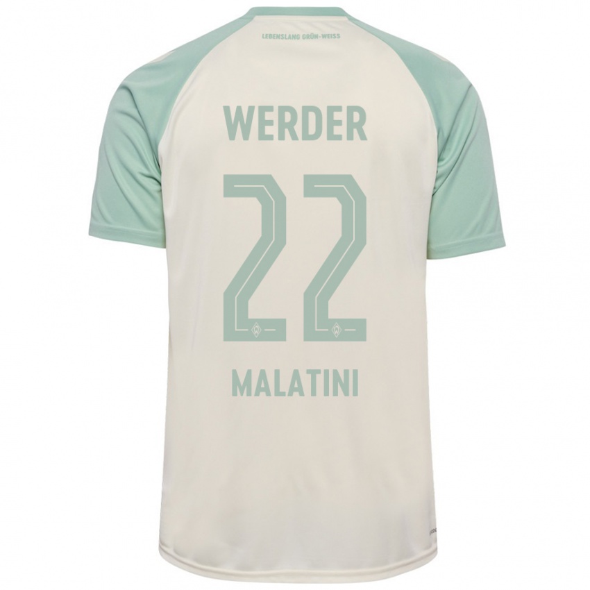 Niño Camiseta Julián Malatini #22 Blanquecino Verde Claro 2ª Equipación 2024/25 La Camisa Argentina