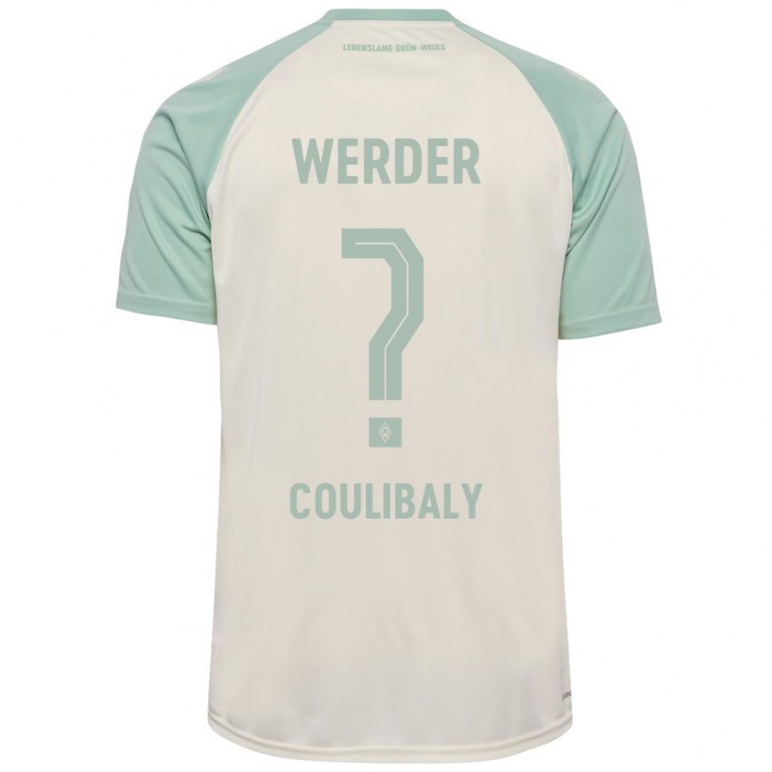 Niño Camiseta Karim Coulibaly #0 Blanquecino Verde Claro 2ª Equipación 2024/25 La Camisa Argentina