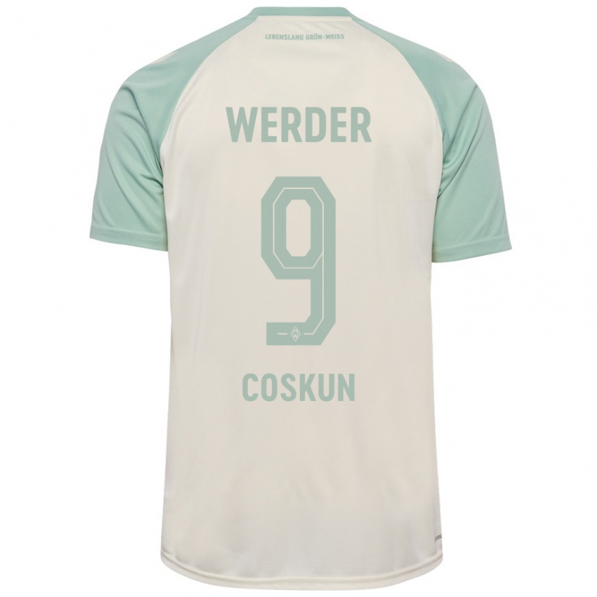 Niño Camiseta Boran-Firat Coskun #9 Blanquecino Verde Claro 2ª Equipación 2024/25 La Camisa Argentina