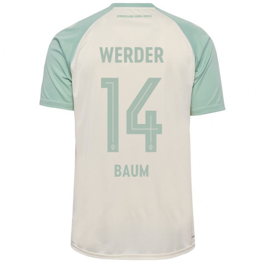 Niño Camiseta Lennart Baum #14 Blanquecino Verde Claro 2ª Equipación 2024/25 La Camisa Argentina