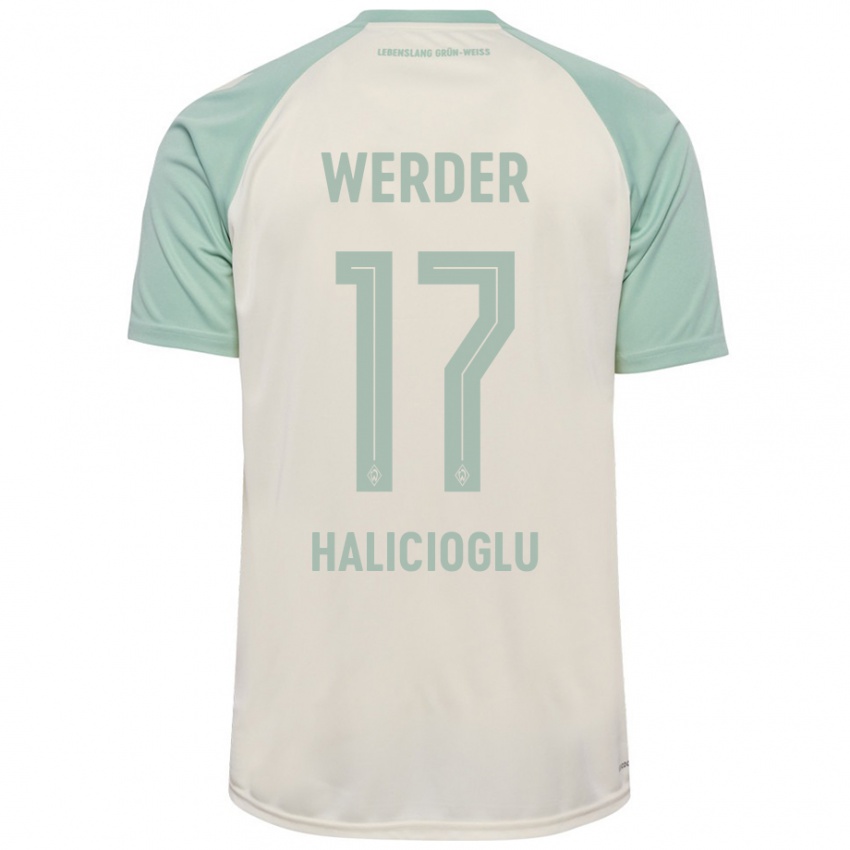 Niño Camiseta Arda Halicioglu #17 Blanquecino Verde Claro 2ª Equipación 2024/25 La Camisa Argentina