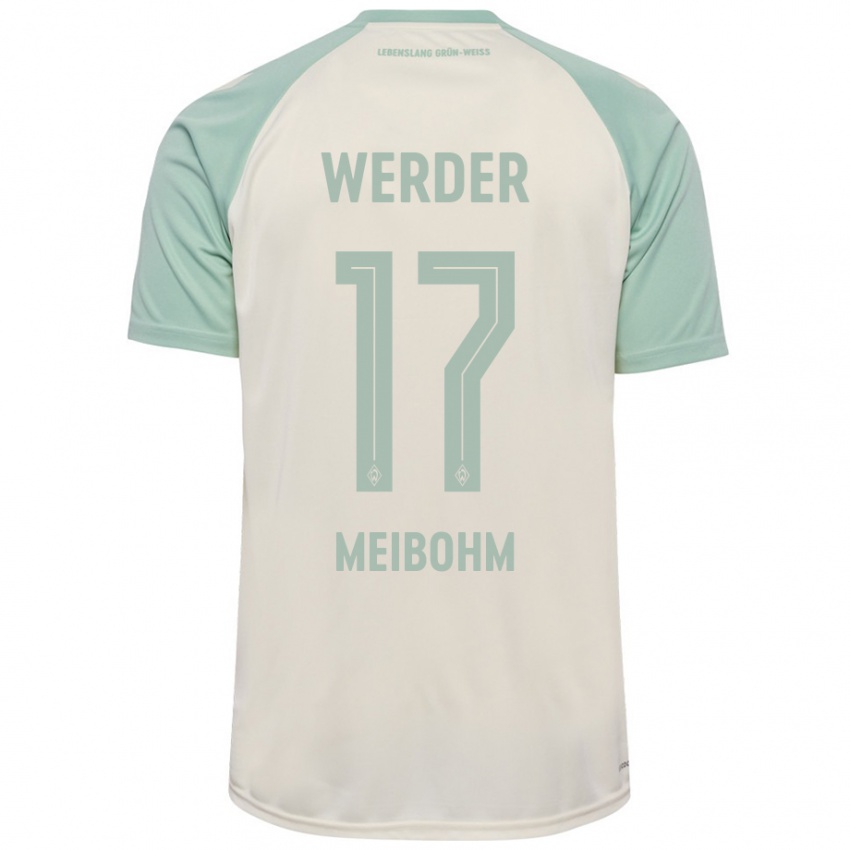 Niño Camiseta Joel Meibohm #17 Blanquecino Verde Claro 2ª Equipación 2024/25 La Camisa Argentina