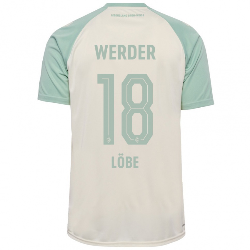 Niño Camiseta Jasper Löbe #18 Blanquecino Verde Claro 2ª Equipación 2024/25 La Camisa Argentina