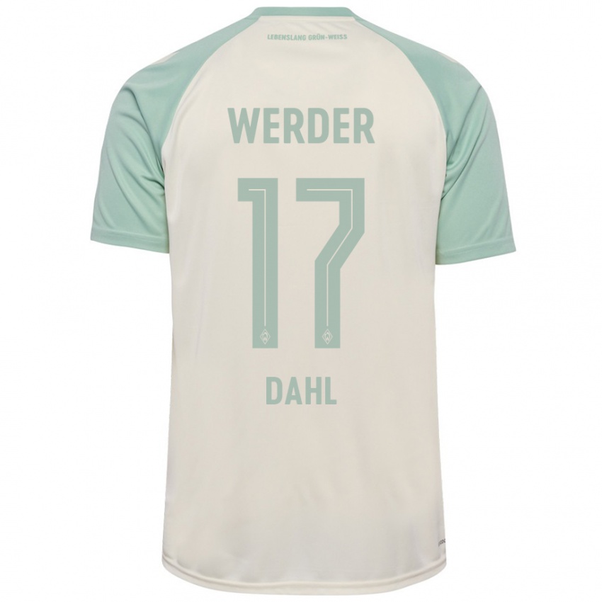 Niño Camiseta Amira Dahl #17 Blanquecino Verde Claro 2ª Equipación 2024/25 La Camisa Argentina