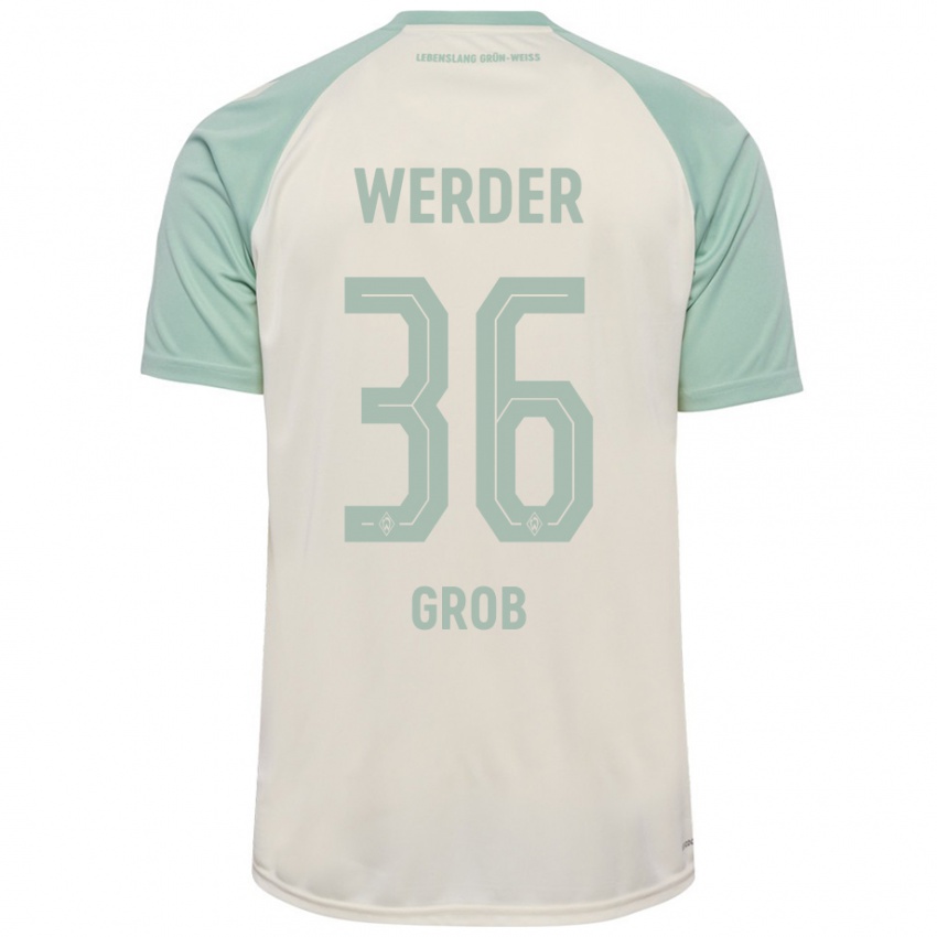 Niño Camiseta Christian Groß #36 Blanquecino Verde Claro 2ª Equipación 2024/25 La Camisa Argentina