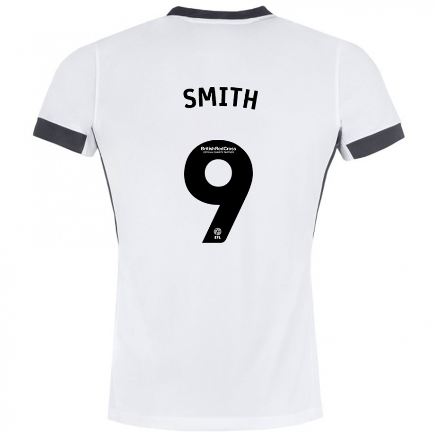 Niño Camiseta Libby Smith #9 Blanco Negro 2ª Equipación 2024/25 La Camisa Argentina