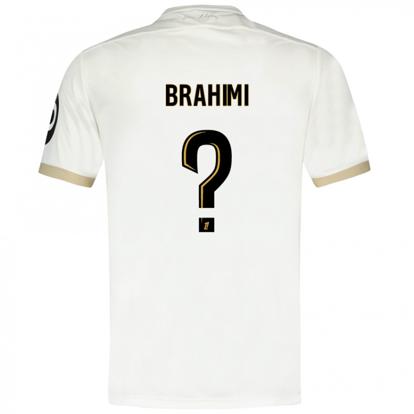 Niño Camiseta Billal Brahimi #0 Blanco Dorado 2ª Equipación 2024/25 La Camisa Argentina