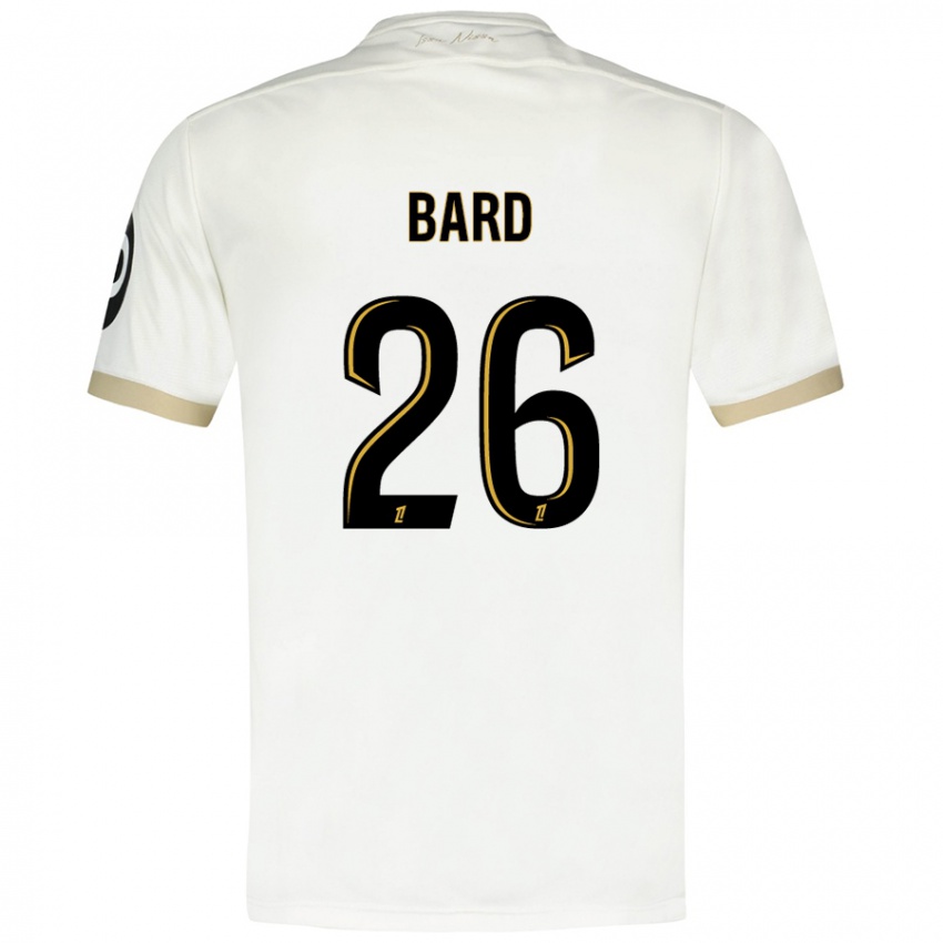 Niño Camiseta Melvin Bard #26 Blanco Dorado 2ª Equipación 2024/25 La Camisa Argentina