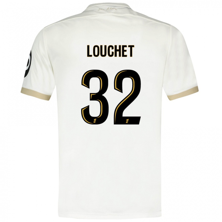 Niño Camiseta Tom Louchet #32 Blanco Dorado 2ª Equipación 2024/25 La Camisa Argentina