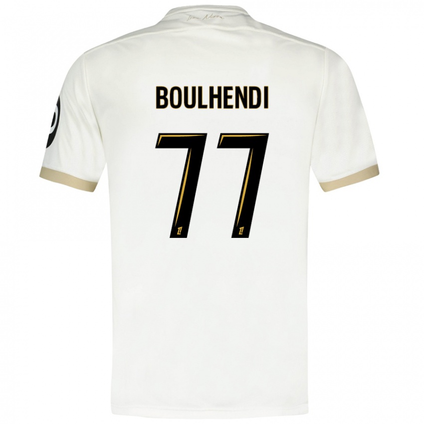 Niño Camiseta Teddy Boulhendi #77 Blanco Dorado 2ª Equipación 2024/25 La Camisa Argentina