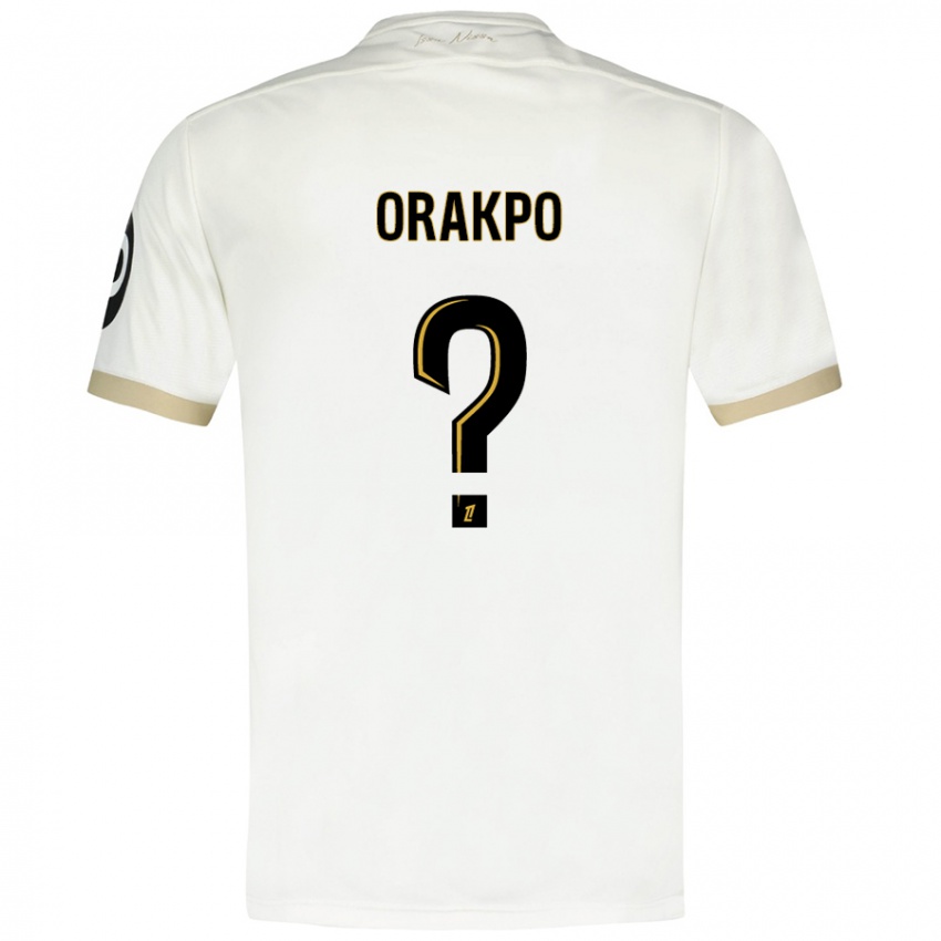 Niño Camiseta Victor Orakpo #0 Blanco Dorado 2ª Equipación 2024/25 La Camisa Argentina