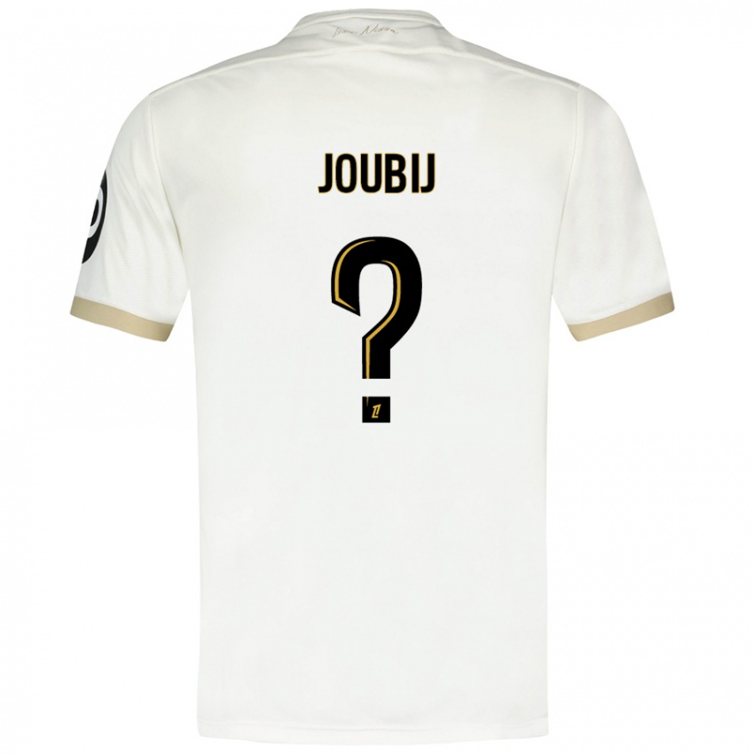 Niño Camiseta Neil Joubij #0 Blanco Dorado 2ª Equipación 2024/25 La Camisa Argentina