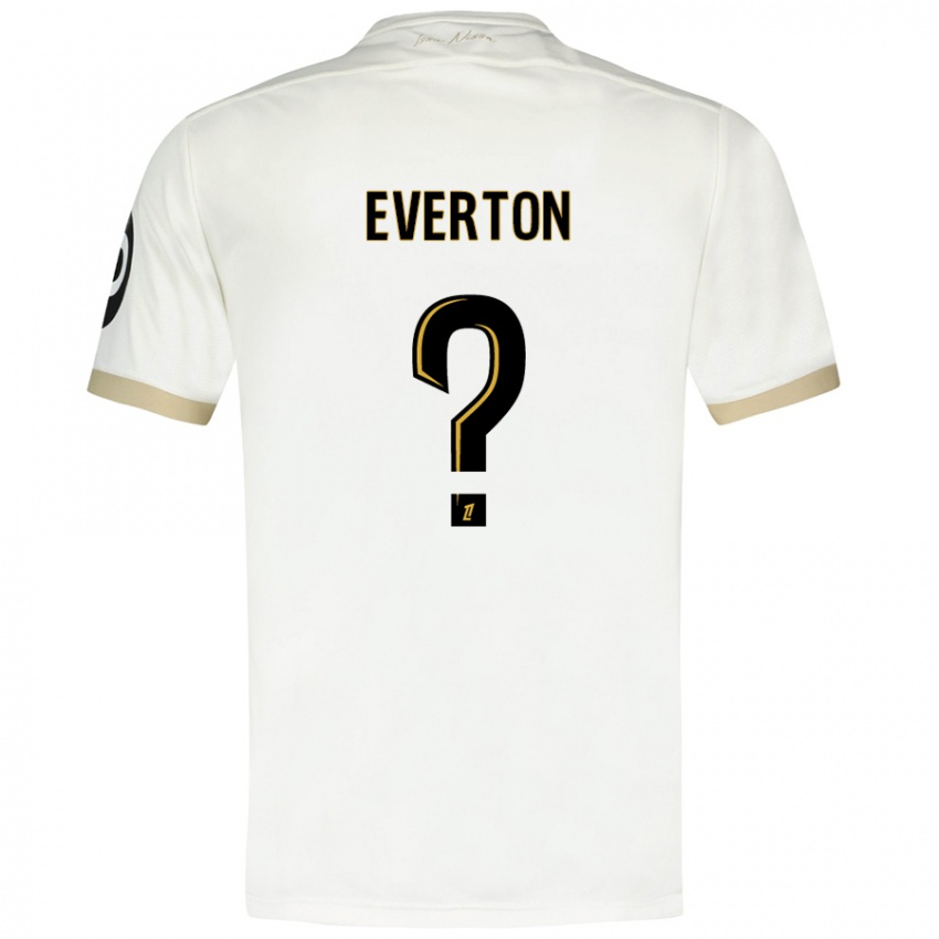 Niño Camiseta Everton #0 Blanco Dorado 2ª Equipación 2024/25 La Camisa Argentina