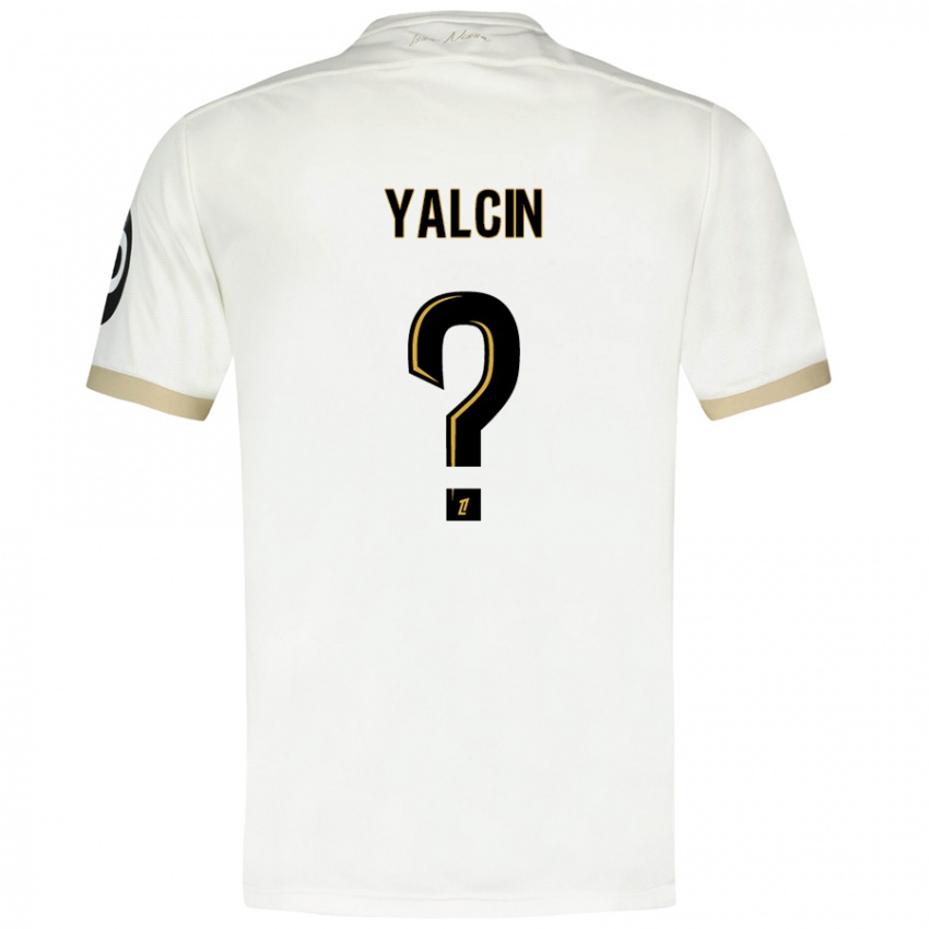 Niño Camiseta Noah Yalcin #0 Blanco Dorado 2ª Equipación 2024/25 La Camisa Argentina