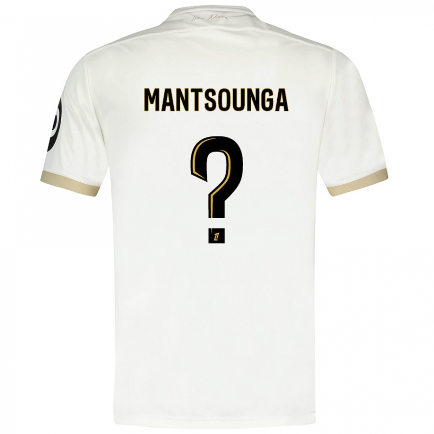 Niño Camiseta Brad-Hamilton Mantsounga #0 Blanco Dorado 2ª Equipación 2024/25 La Camisa Argentina