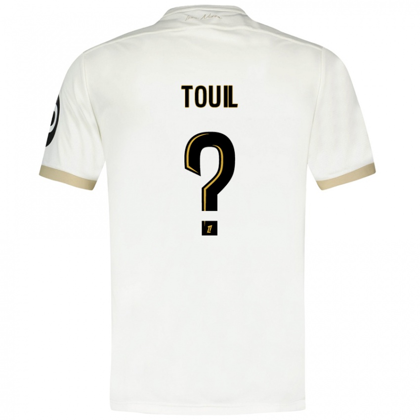 Niño Camiseta Yanis Touil #0 Blanco Dorado 2ª Equipación 2024/25 La Camisa Argentina