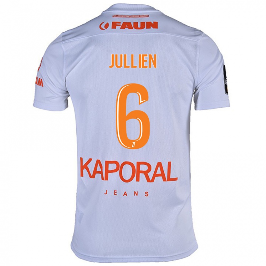 Niño Camiseta Christopher Jullien #6 Blanco 2ª Equipación 2024/25 La Camisa Argentina