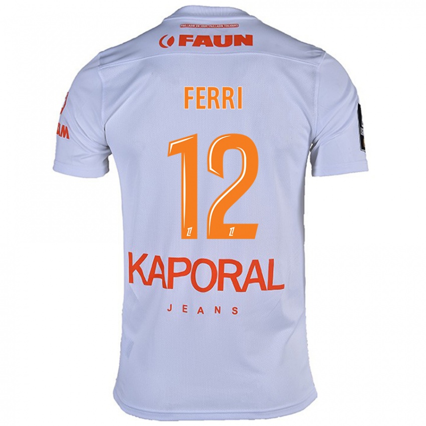 Niño Camiseta Jordan Ferri #12 Blanco 2ª Equipación 2024/25 La Camisa Argentina