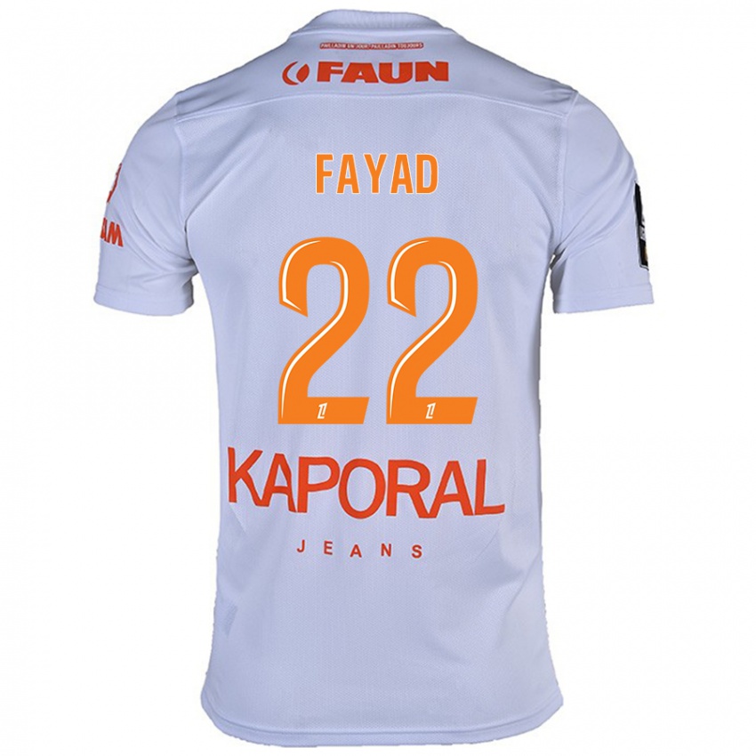 Niño Camiseta Khalil Fayad #22 Blanco 2ª Equipación 2024/25 La Camisa Argentina