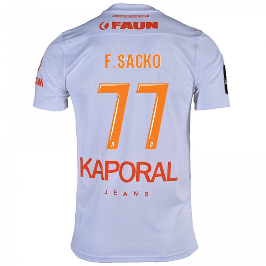 Niño Camiseta Falaye Sacko #77 Blanco 2ª Equipación 2024/25 La Camisa Argentina