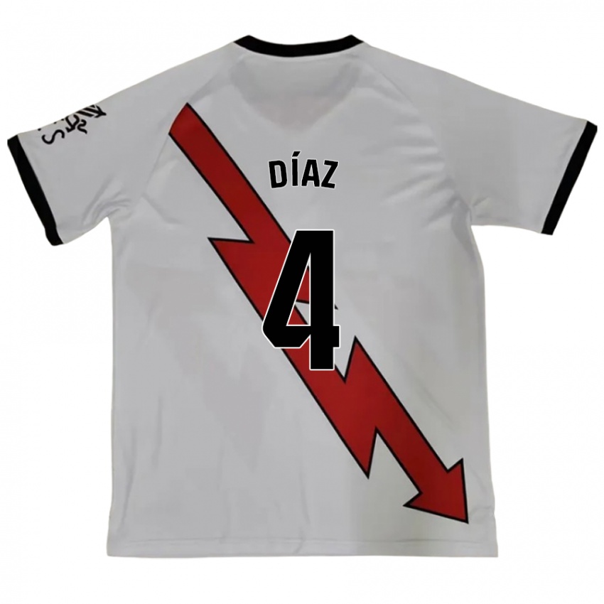 Niño Camiseta Pedro Díaz #4 Rojo 2ª Equipación 2024/25 La Camisa Argentina