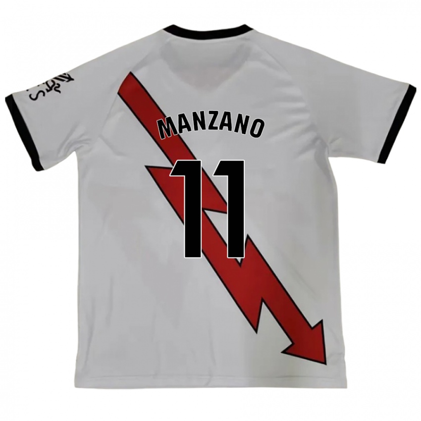 Niño Camiseta Sergio Manzano #11 Rojo 2ª Equipación 2024/25 La Camisa Argentina