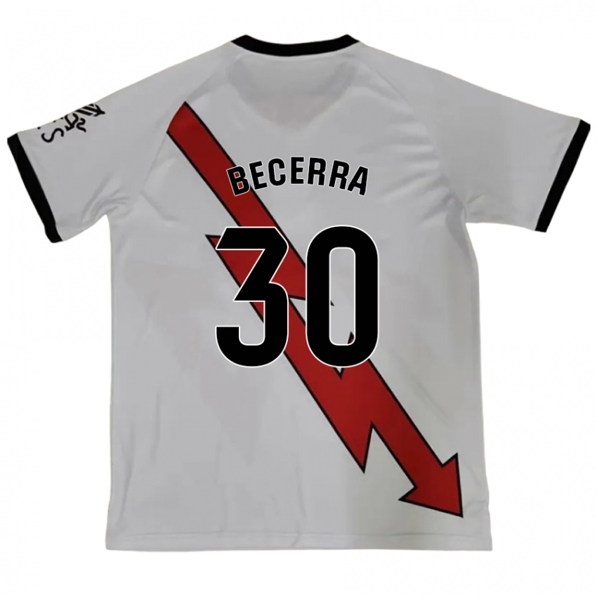 Niño Camiseta Samuel Becerra #30 Rojo 2ª Equipación 2024/25 La Camisa Argentina