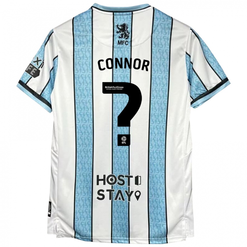 Niño Camiseta Shea Connor #0 Blanco Azul 2ª Equipación 2024/25 La Camisa Argentina