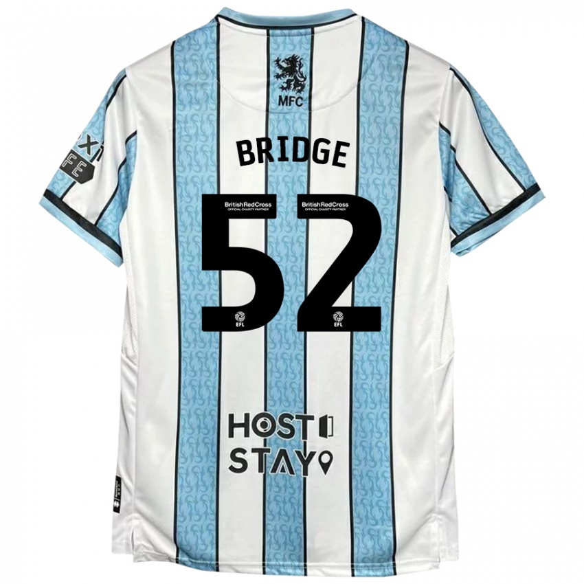 Niño Camiseta Aj Bridge #52 Blanco Azul 2ª Equipación 2024/25 La Camisa Argentina