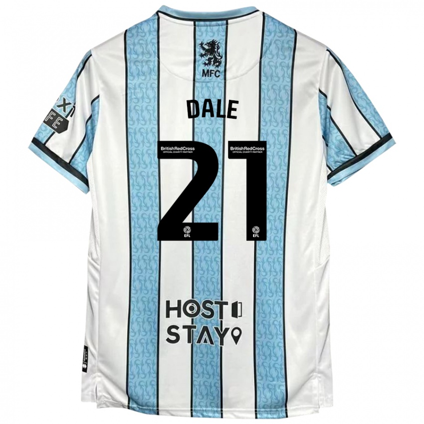 Niño Camiseta Faye Dale #21 Blanco Azul 2ª Equipación 2024/25 La Camisa Argentina