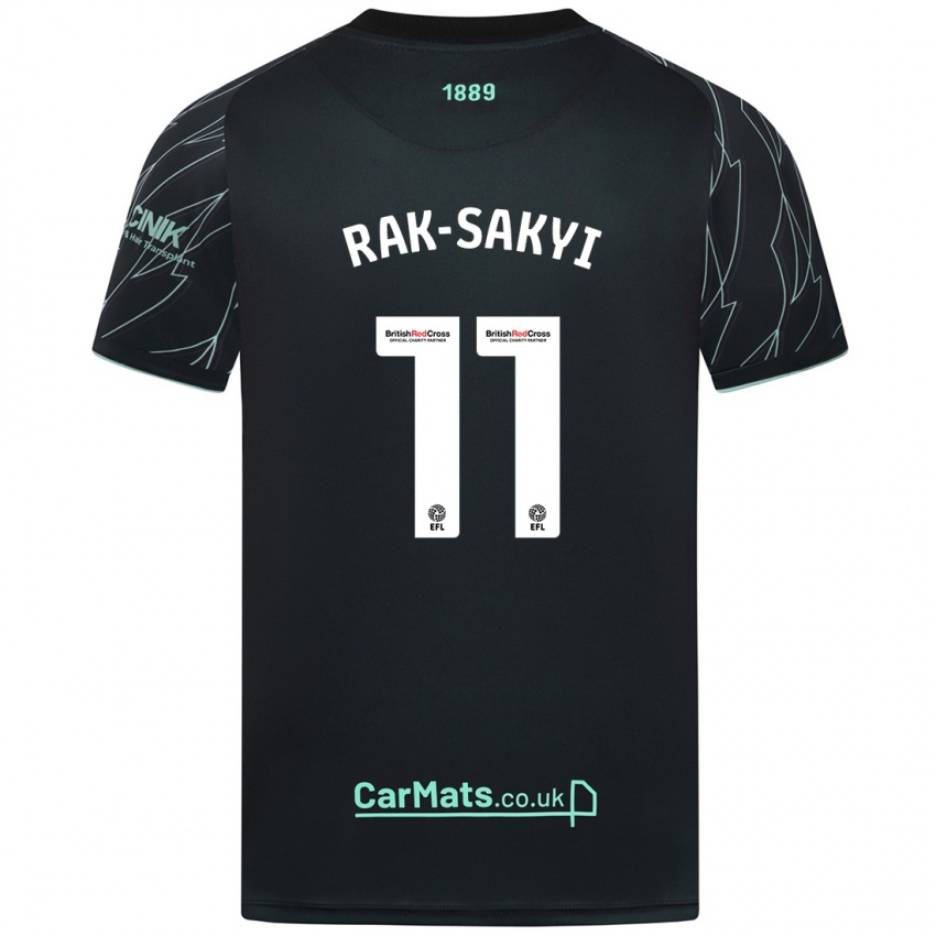 Niño Camiseta Jesurun Rak-Sakyi #11 Negro Verde 2ª Equipación 2024/25 La Camisa Argentina