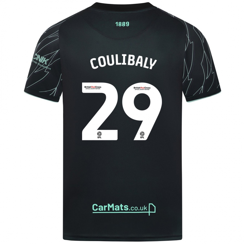 Niño Camiseta Ismaila Coulibaly #29 Negro Verde 2ª Equipación 2024/25 La Camisa Argentina