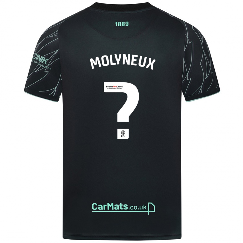 Niño Camiseta Henry Molyneux #0 Negro Verde 2ª Equipación 2024/25 La Camisa Argentina