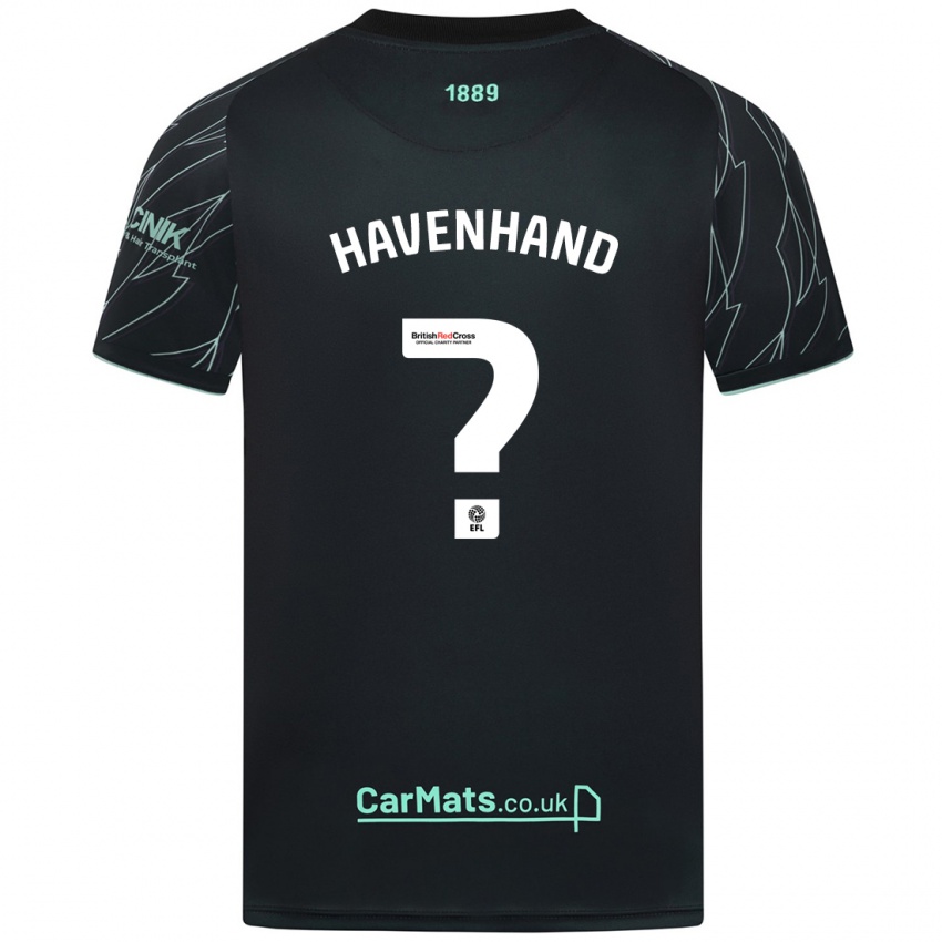 Niño Camiseta Kurtis Havenhand #0 Negro Verde 2ª Equipación 2024/25 La Camisa Argentina