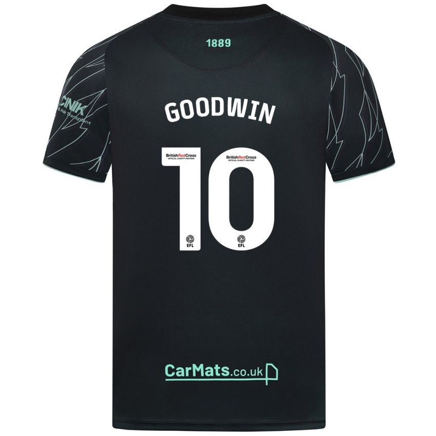 Niño Camiseta Isobel Goodwin #10 Negro Verde 2ª Equipación 2024/25 La Camisa Argentina