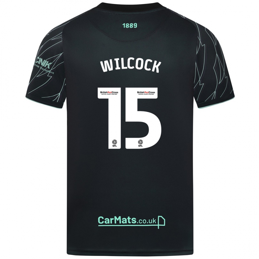 Niño Camiseta Tamara Wilcock #15 Negro Verde 2ª Equipación 2024/25 La Camisa Argentina