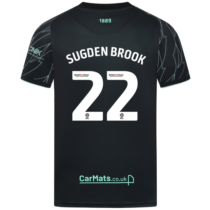 Niño Camiseta Darcie Sugden-Brook #22 Negro Verde 2ª Equipación 2024/25 La Camisa Argentina