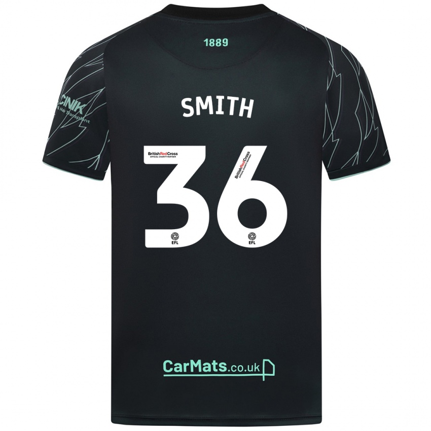 Niño Camiseta Joshua Smith #36 Negro Verde 2ª Equipación 2024/25 La Camisa Argentina