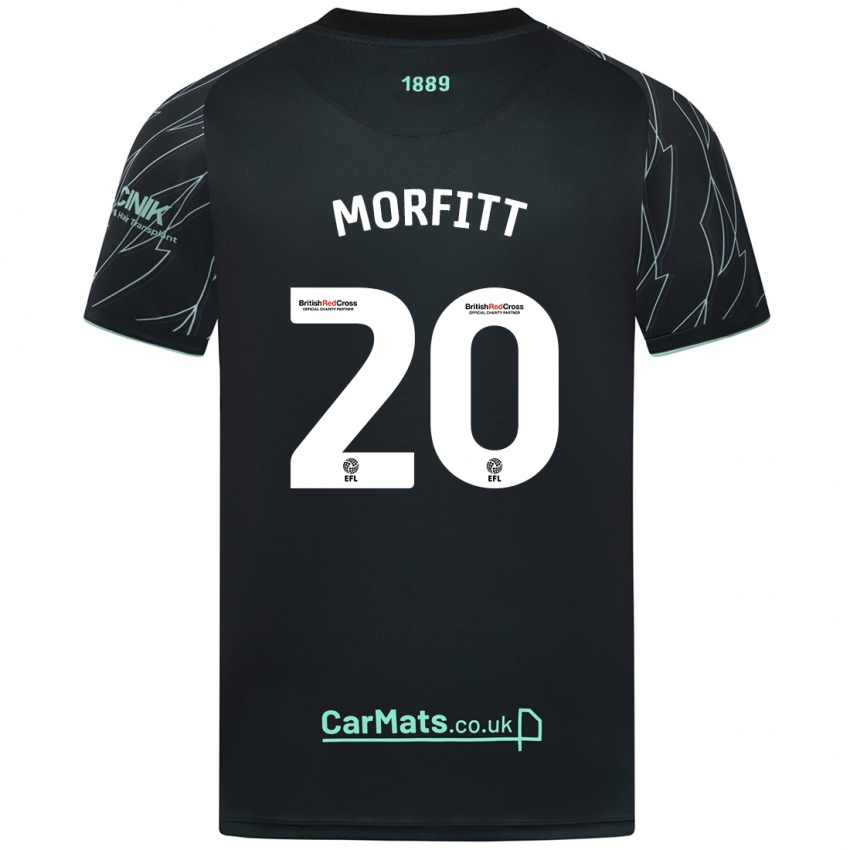 Niño Camiseta Izzy Morfitt #20 Negro Verde 2ª Equipación 2024/25 La Camisa Argentina